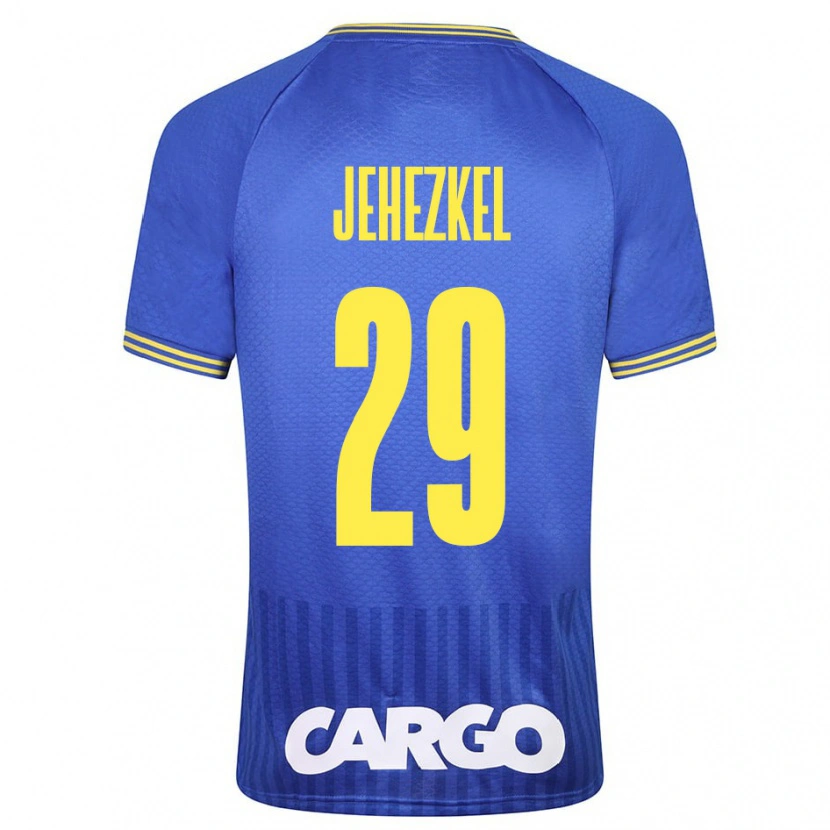 Danxen Niño Camiseta Sagiv Jehezkel #29 Blanco 2ª Equipación 2024/25 La Camisa