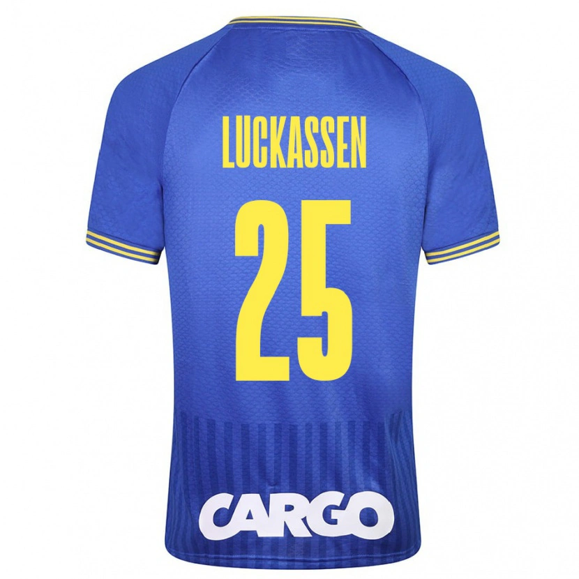 Danxen Niño Camiseta Derrick Luckassen #25 Blanco 2ª Equipación 2024/25 La Camisa