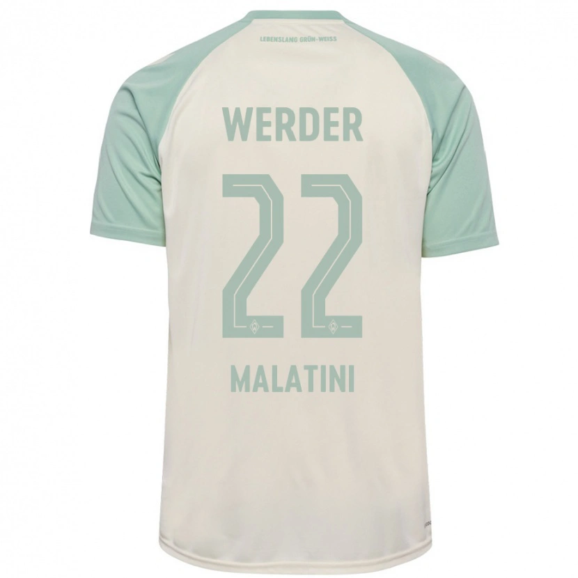 Danxen Niño Camiseta Julián Malatini #22 Blanquecino Verde Claro 2ª Equipación 2024/25 La Camisa