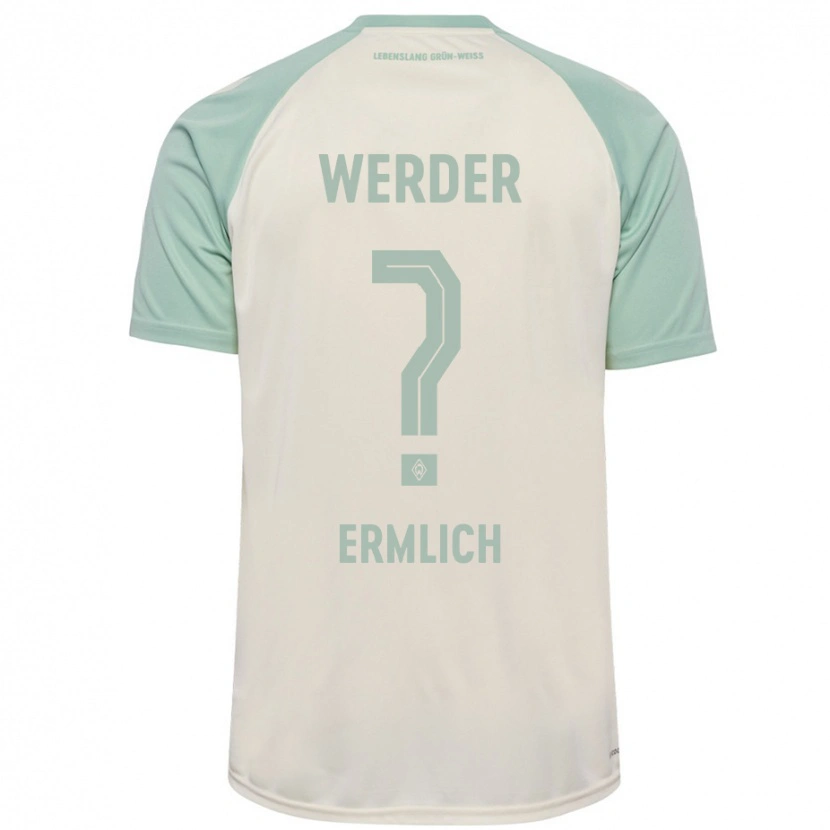 Danxen Niño Camiseta Kjell Ermlich #0 Blanquecino Verde Claro 2ª Equipación 2024/25 La Camisa