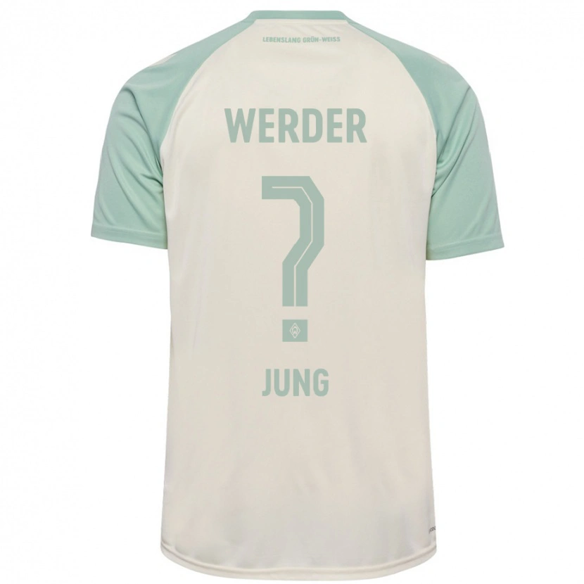 Danxen Niño Camiseta Hugo Jung #0 Blanquecino Verde Claro 2ª Equipación 2024/25 La Camisa