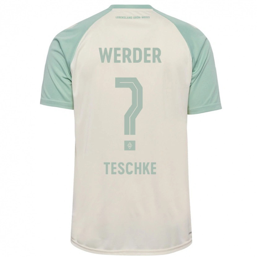 Danxen Niño Camiseta Tim Teschke #0 Blanquecino Verde Claro 2ª Equipación 2024/25 La Camisa