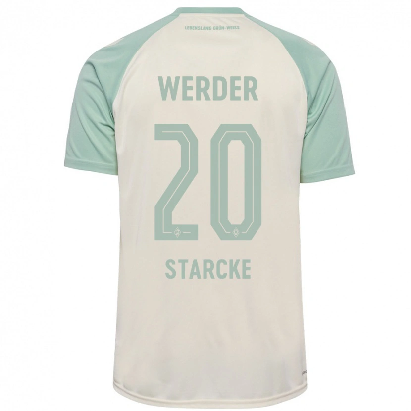 Danxen Niño Camiseta Bennet Starcke #20 Blanquecino Verde Claro 2ª Equipación 2024/25 La Camisa