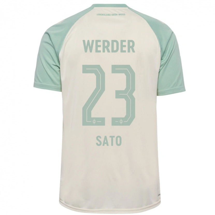 Danxen Niño Camiseta Kein Sato #23 Blanquecino Verde Claro 2ª Equipación 2024/25 La Camisa