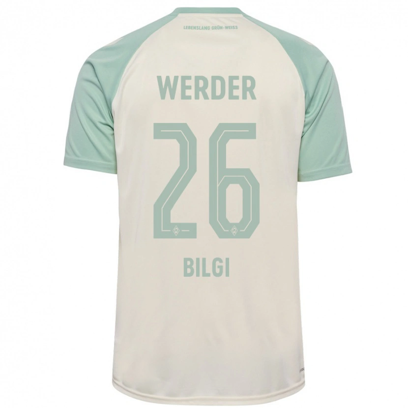 Danxen Niño Camiseta Süleyman Bilgi #26 Blanquecino Verde Claro 2ª Equipación 2024/25 La Camisa