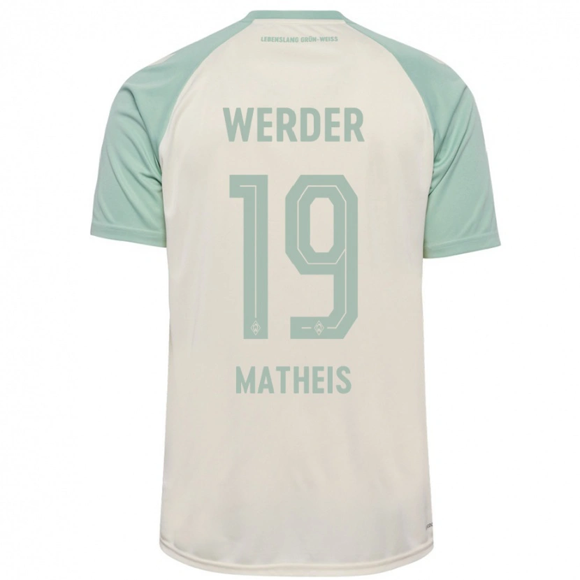 Danxen Niño Camiseta Saskia Matheis #19 Blanquecino Verde Claro 2ª Equipación 2024/25 La Camisa