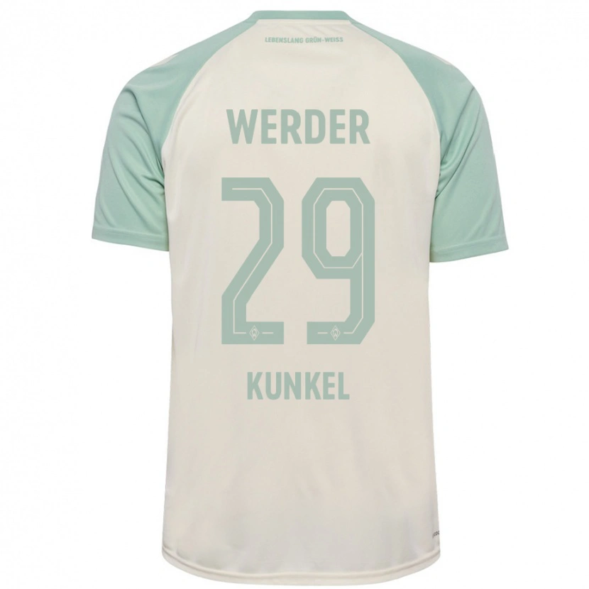 Danxen Niño Camiseta Melina Kunkel #29 Blanquecino Verde Claro 2ª Equipación 2024/25 La Camisa