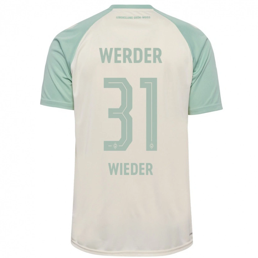 Danxen Niño Camiseta Verena Wieder #31 Blanquecino Verde Claro 2ª Equipación 2024/25 La Camisa