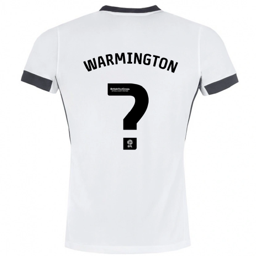 Danxen Niño Camiseta Tyrese Warmington #0 Blanco Negro 2ª Equipación 2024/25 La Camisa