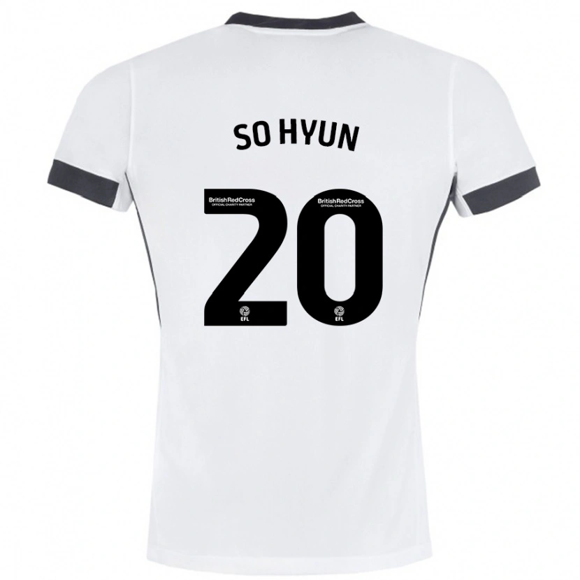 Danxen Niño Camiseta Cho So-Hyun #20 Blanco Negro 2ª Equipación 2024/25 La Camisa