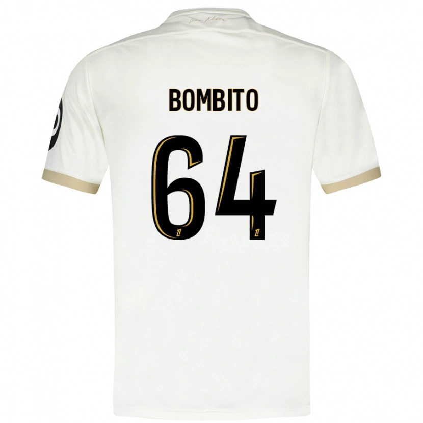 Danxen Niño Camiseta Moïse Bombito #64 Blanco Dorado 2ª Equipación 2024/25 La Camisa