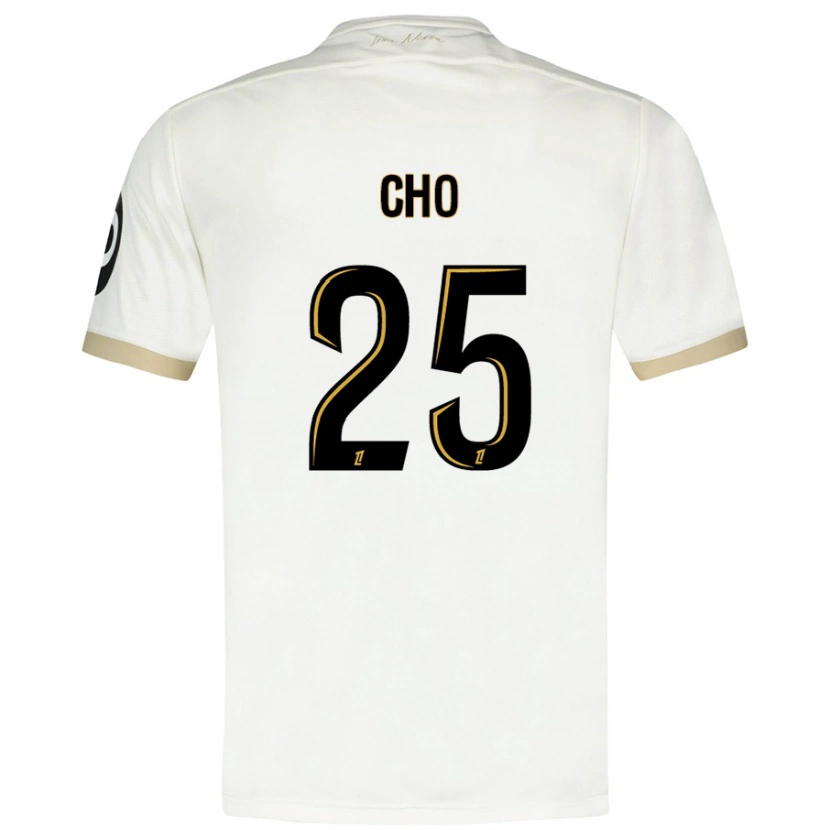 Danxen Niño Camiseta Mohamed-Ali Cho #25 Blanco Dorado 2ª Equipación 2024/25 La Camisa