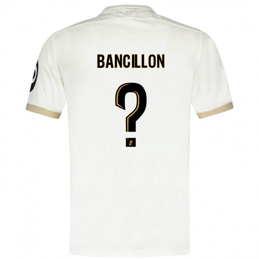 Danxen Niño Camiseta Mattéo Bancillon #0 Blanco Dorado 2ª Equipación 2024/25 La Camisa