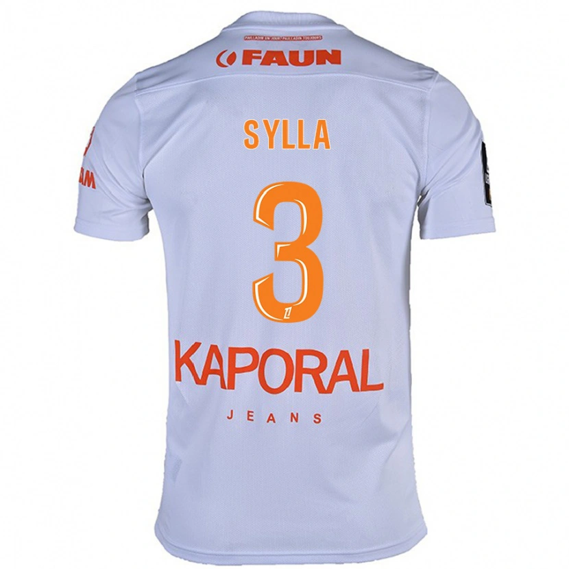 Danxen Niño Camiseta Issiaga Sylla #3 Blanco 2ª Equipación 2024/25 La Camisa