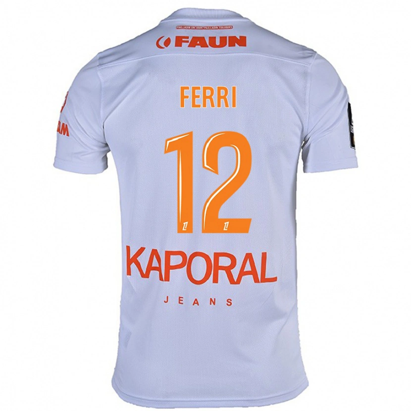 Danxen Niño Camiseta Jordan Ferri #12 Blanco 2ª Equipación 2024/25 La Camisa