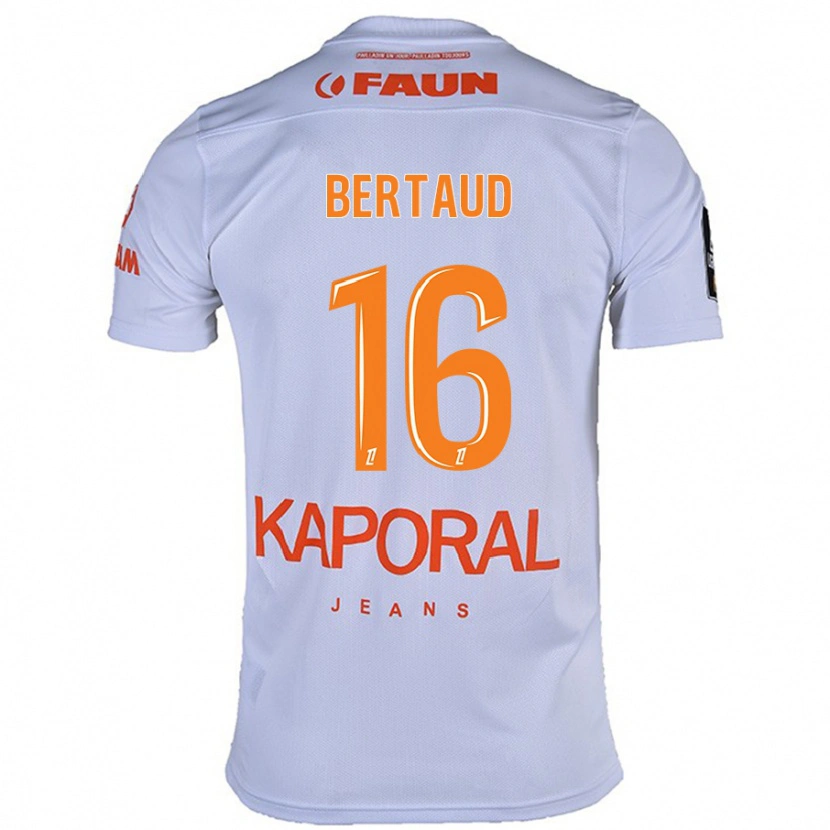 Danxen Niño Camiseta Dimitry Bertaud #16 Blanco 2ª Equipación 2024/25 La Camisa