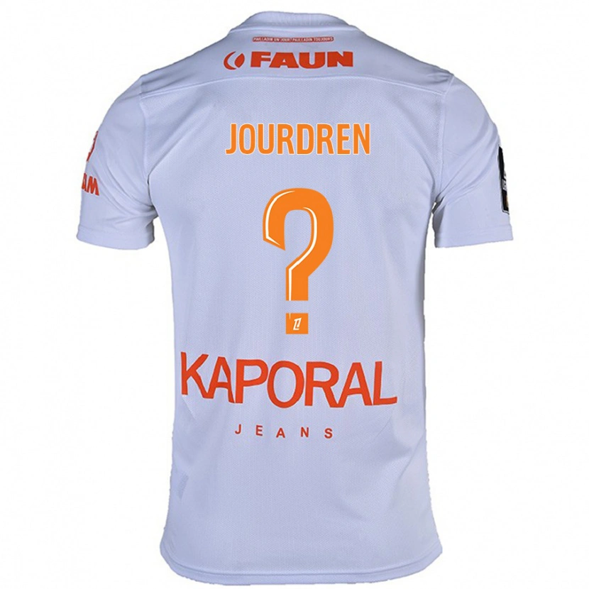 Danxen Niño Camiseta Ilan Jourdren #0 Blanco 2ª Equipación 2024/25 La Camisa