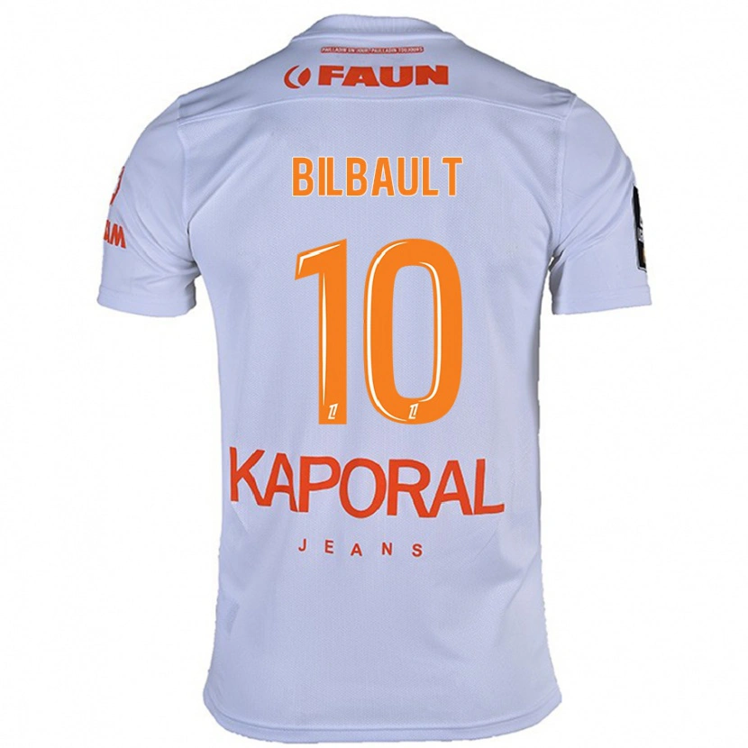 Danxen Niño Camiseta Charlotte Bilbault #10 Blanco 2ª Equipación 2024/25 La Camisa