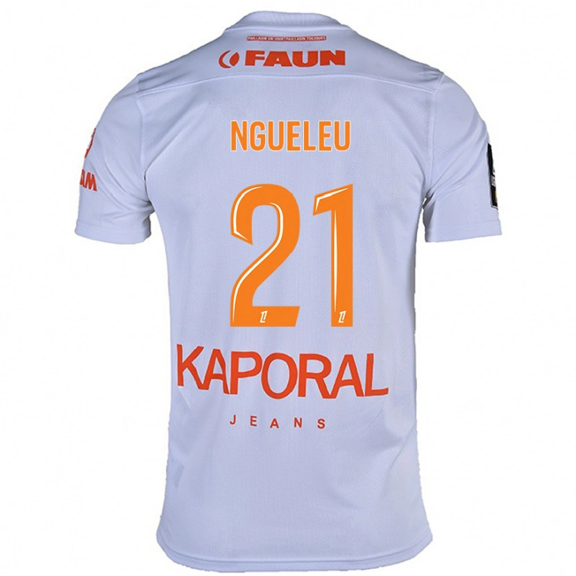 Danxen Niño Camiseta Nina Ngueleu #21 Blanco 2ª Equipación 2024/25 La Camisa