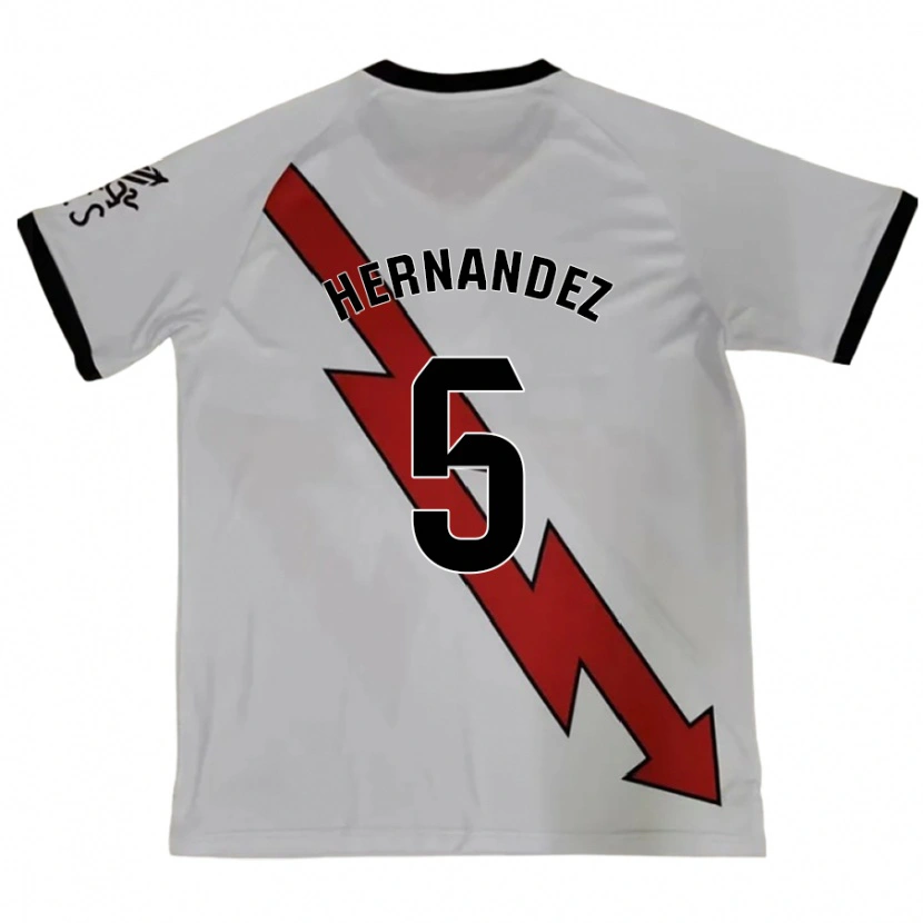 Danxen Niño Camiseta Aridane Hernández #5 Rojo 2ª Equipación 2024/25 La Camisa