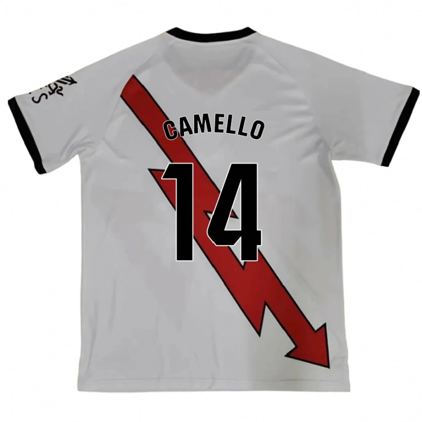 Danxen Niño Camiseta Sergio Camello #14 Rojo 2ª Equipación 2024/25 La Camisa