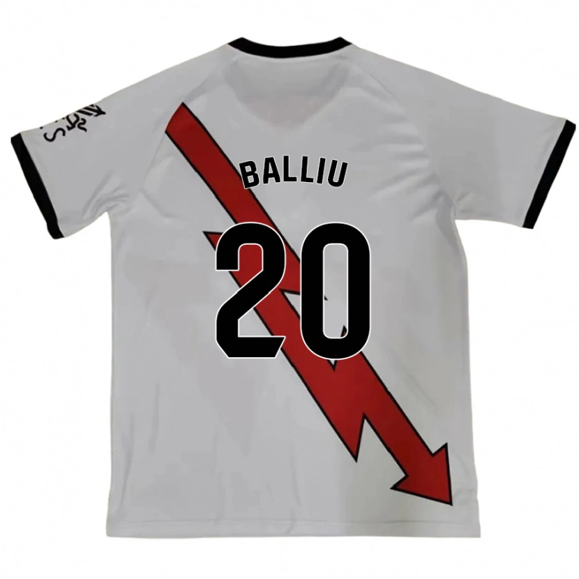 Danxen Niño Camiseta Iván Balliu #20 Rojo 2ª Equipación 2024/25 La Camisa