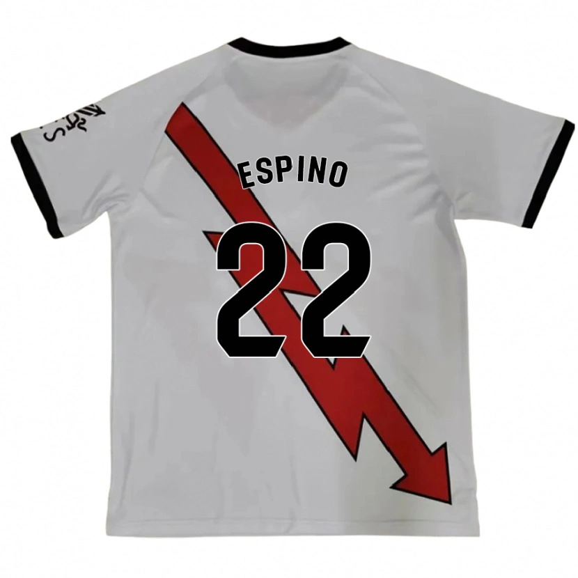 Danxen Niño Camiseta Alfonso Espino #22 Rojo 2ª Equipación 2024/25 La Camisa