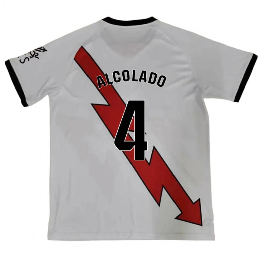 Danxen Niño Camiseta Jaime Alcolado #4 Rojo 2ª Equipación 2024/25 La Camisa