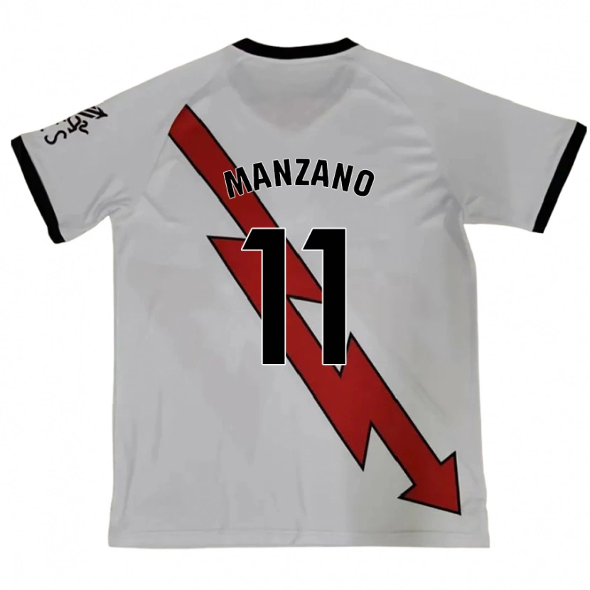 Danxen Niño Camiseta Sergio Manzano #11 Rojo 2ª Equipación 2024/25 La Camisa