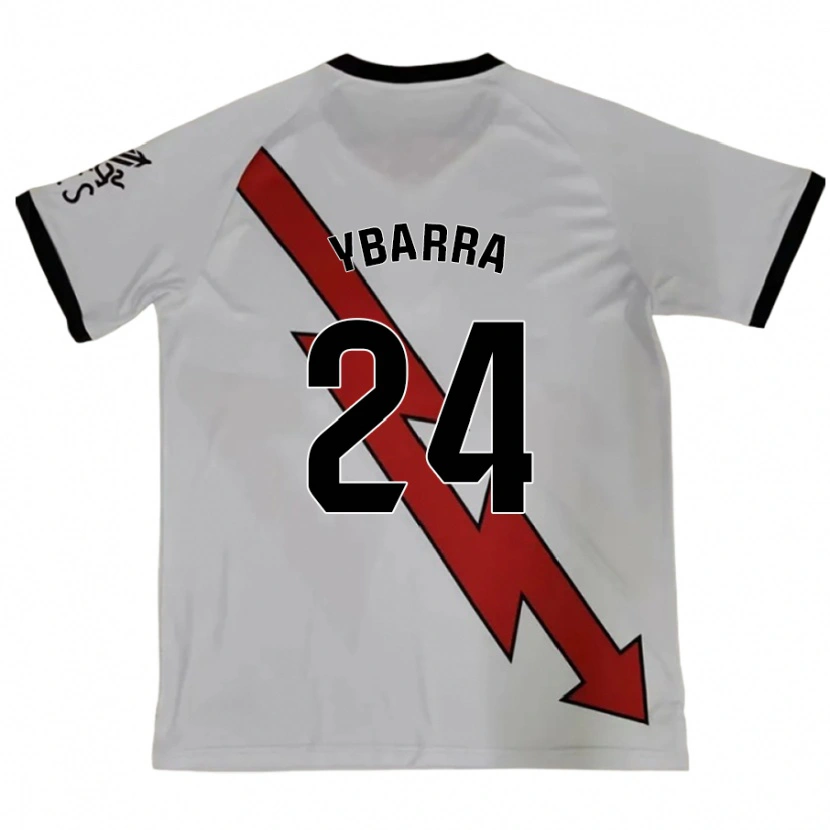 Danxen Niño Camiseta Juan Ybarra #24 Rojo 2ª Equipación 2024/25 La Camisa