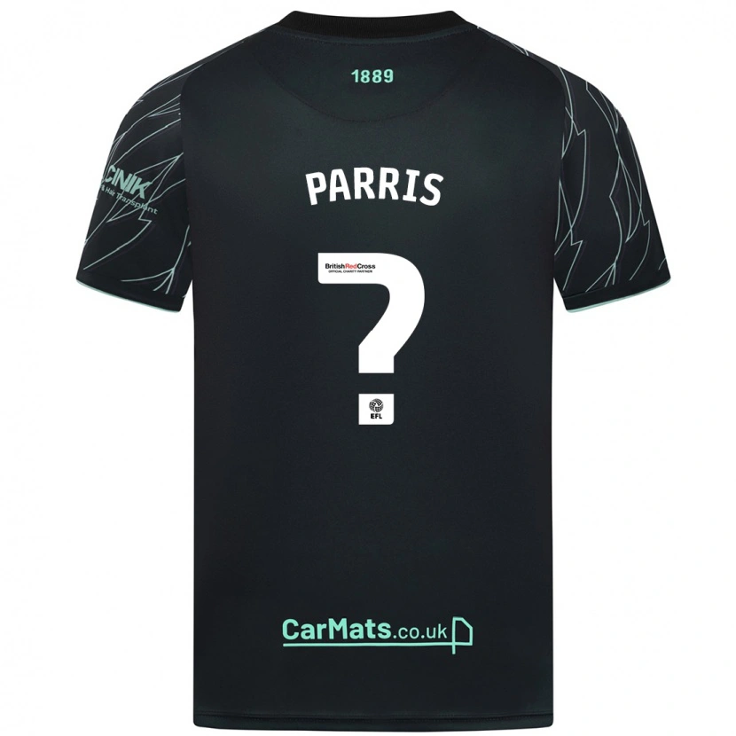 Danxen Niño Camiseta Mekhi Haughton-Parris #0 Negro Verde 2ª Equipación 2024/25 La Camisa