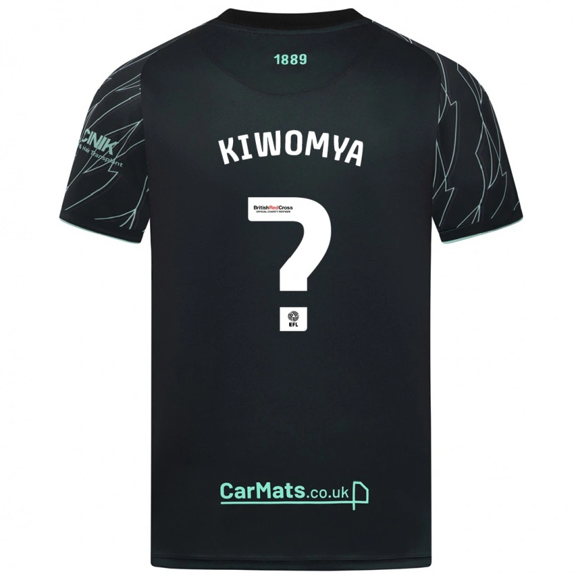 Danxen Niño Camiseta Noah Kiwomya #0 Negro Verde 2ª Equipación 2024/25 La Camisa