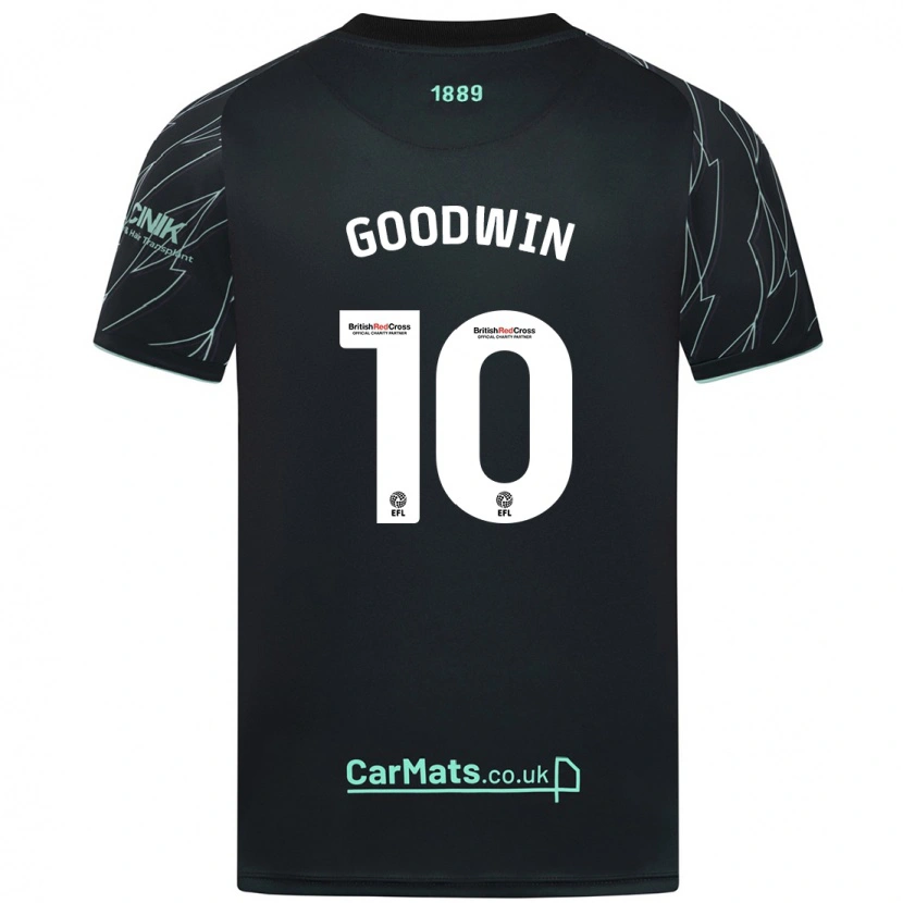 Danxen Niño Camiseta Isobel Goodwin #10 Negro Verde 2ª Equipación 2024/25 La Camisa