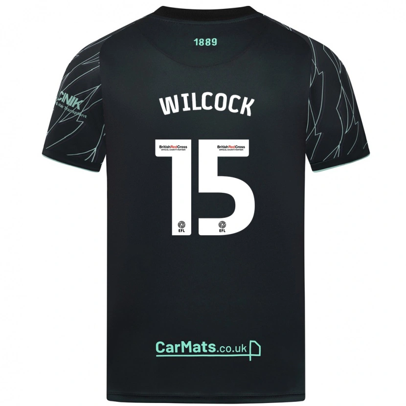 Danxen Niño Camiseta Tamara Wilcock #15 Negro Verde 2ª Equipación 2024/25 La Camisa