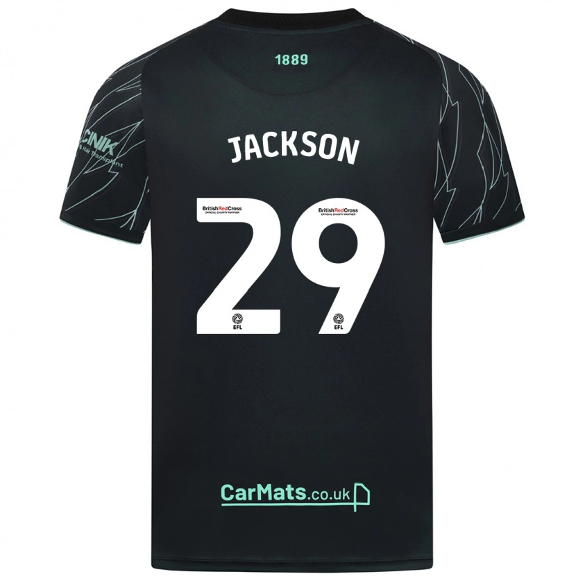 Danxen Niño Camiseta Fallon Connolly-Jackson #29 Negro Verde 2ª Equipación 2024/25 La Camisa