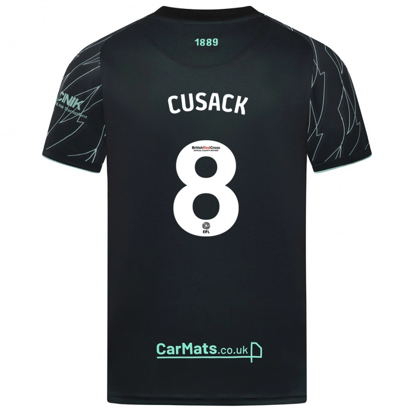 Danxen Niño Camiseta Maddy Cusack † #8 Negro Verde 2ª Equipación 2024/25 La Camisa