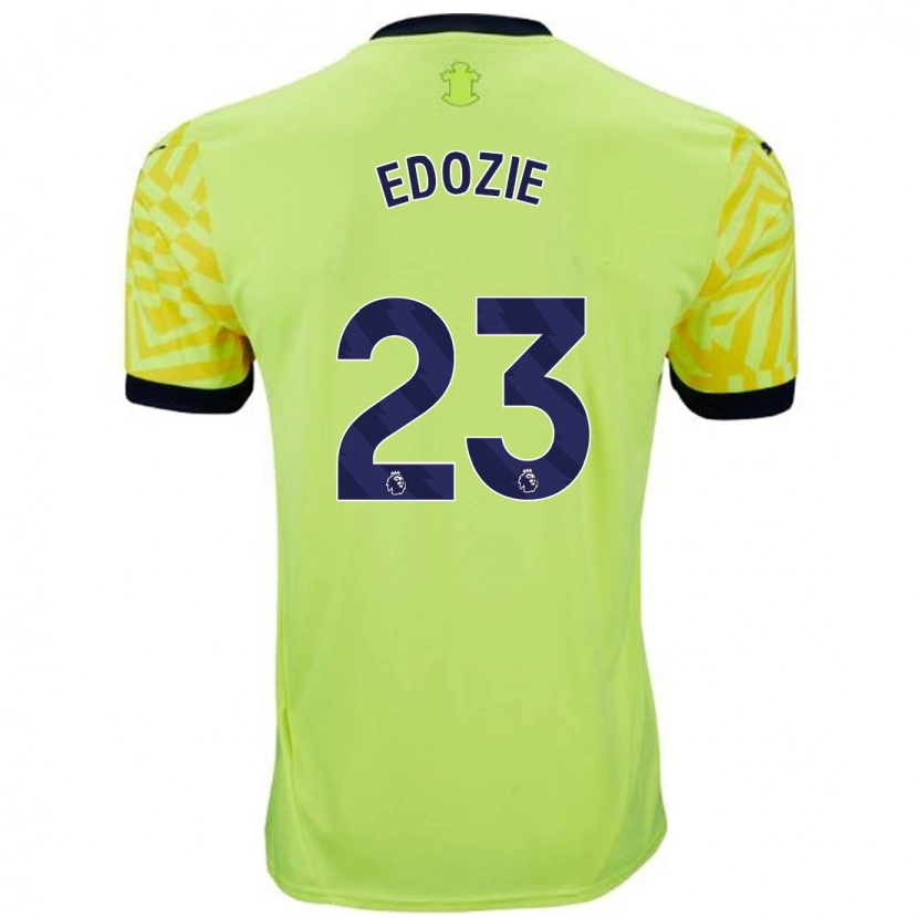 Danxen Niño Camiseta Samuel Edozie #23 Amarillo 2ª Equipación 2024/25 La Camisa