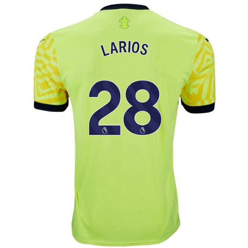 Danxen Niño Camiseta Juan Larios #28 Amarillo 2ª Equipación 2024/25 La Camisa