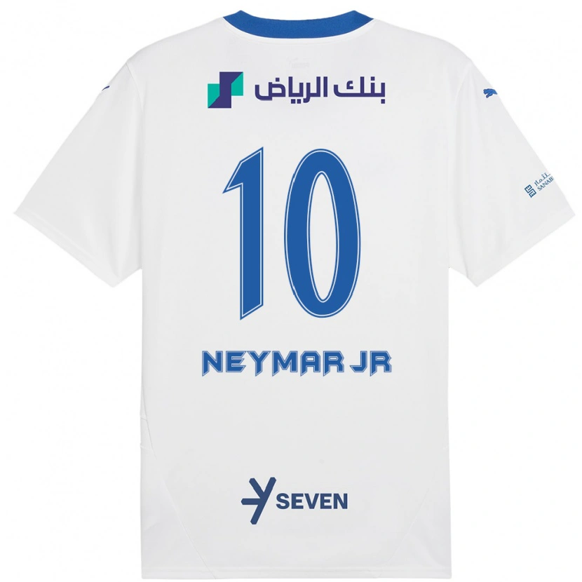 Danxen Niño Camiseta Neymar #10 Blanco Azul 2ª Equipación 2024/25 La Camisa