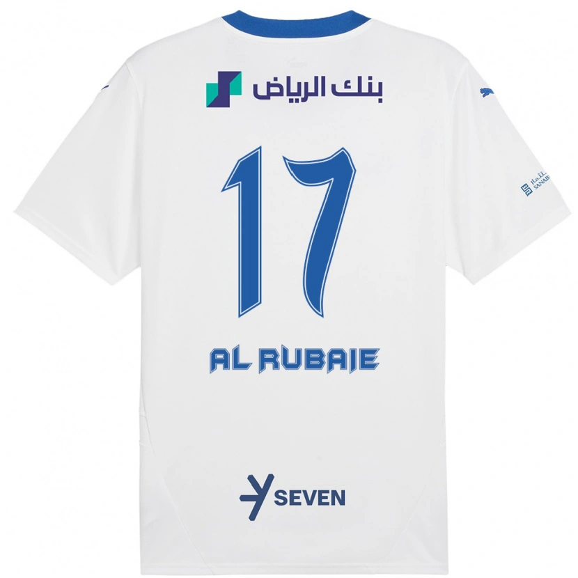 Danxen Niño Camiseta Mohammed Al-Rubaie #17 Blanco Azul 2ª Equipación 2024/25 La Camisa