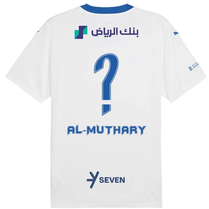 Danxen Niño Camiseta Saad Al-Muthary #0 Blanco Azul 2ª Equipación 2024/25 La Camisa