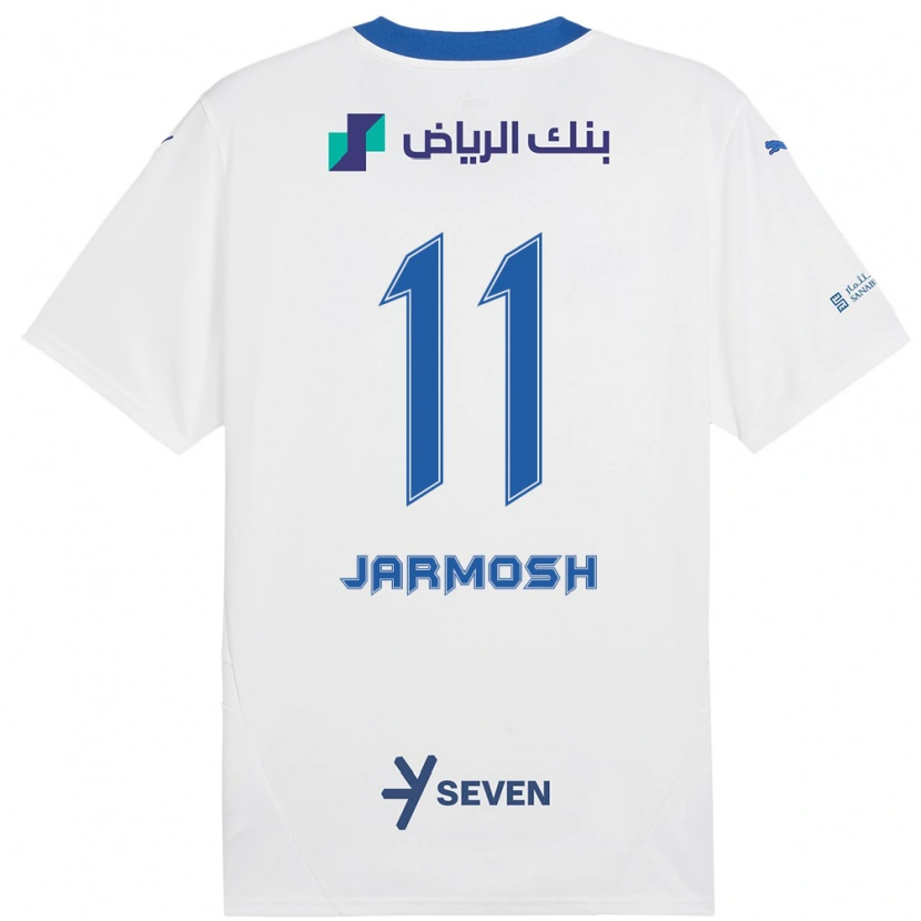 Danxen Niño Camiseta Abdulaziz Jarmosh #11 Blanco Azul 2ª Equipación 2024/25 La Camisa