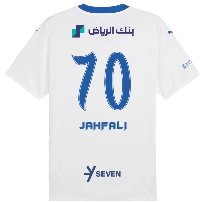 Danxen Niño Camiseta Mohammed Jahfali #70 Blanco Azul 2ª Equipación 2024/25 La Camisa