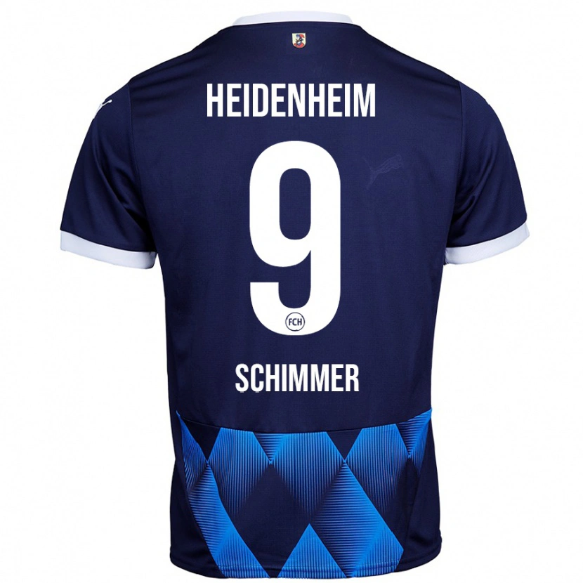 Danxen Niño Camiseta Stefan Schimmer #9 Azul Marino Oscuro 2ª Equipación 2024/25 La Camisa