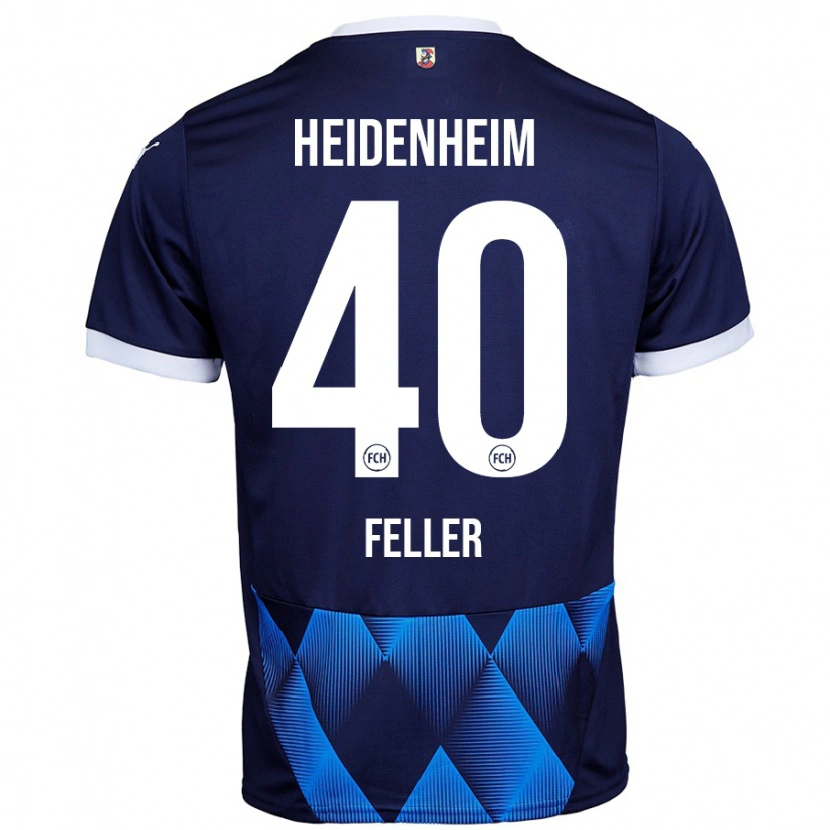 Danxen Niño Camiseta Frank Feller #40 Azul Marino Oscuro 2ª Equipación 2024/25 La Camisa