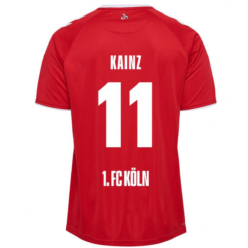 Danxen Niño Camiseta Florian Kainz #11 Rojo Blanco 2ª Equipación 2024/25 La Camisa