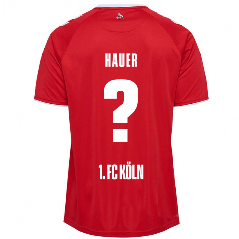 Danxen Niño Camiseta Luis Hauer #0 Rojo Blanco 2ª Equipación 2024/25 La Camisa