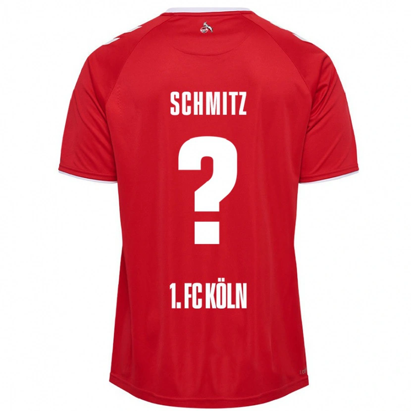 Danxen Niño Camiseta Timo Schmitz #0 Rojo Blanco 2ª Equipación 2024/25 La Camisa