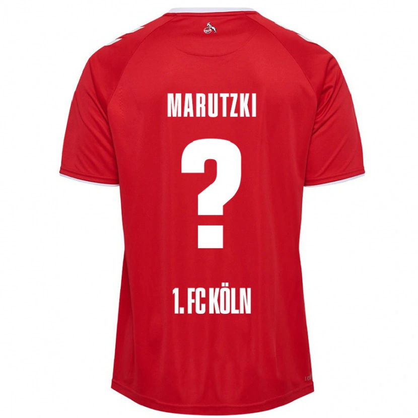 Danxen Niño Camiseta Mikolaj Marutzki #0 Rojo Blanco 2ª Equipación 2024/25 La Camisa