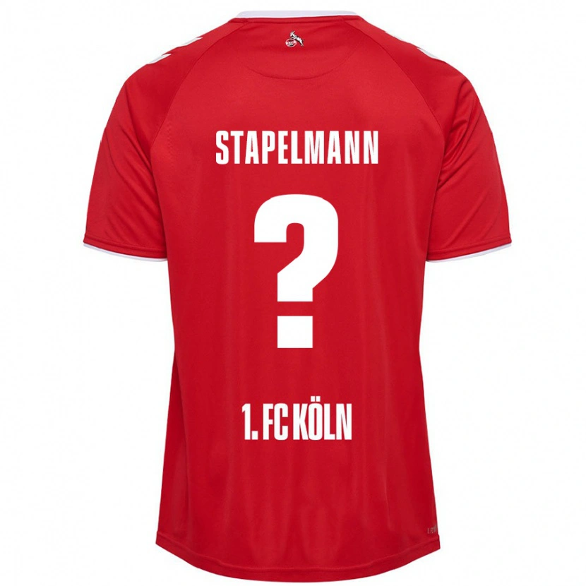 Danxen Niño Camiseta Luis Stapelmann #0 Rojo Blanco 2ª Equipación 2024/25 La Camisa